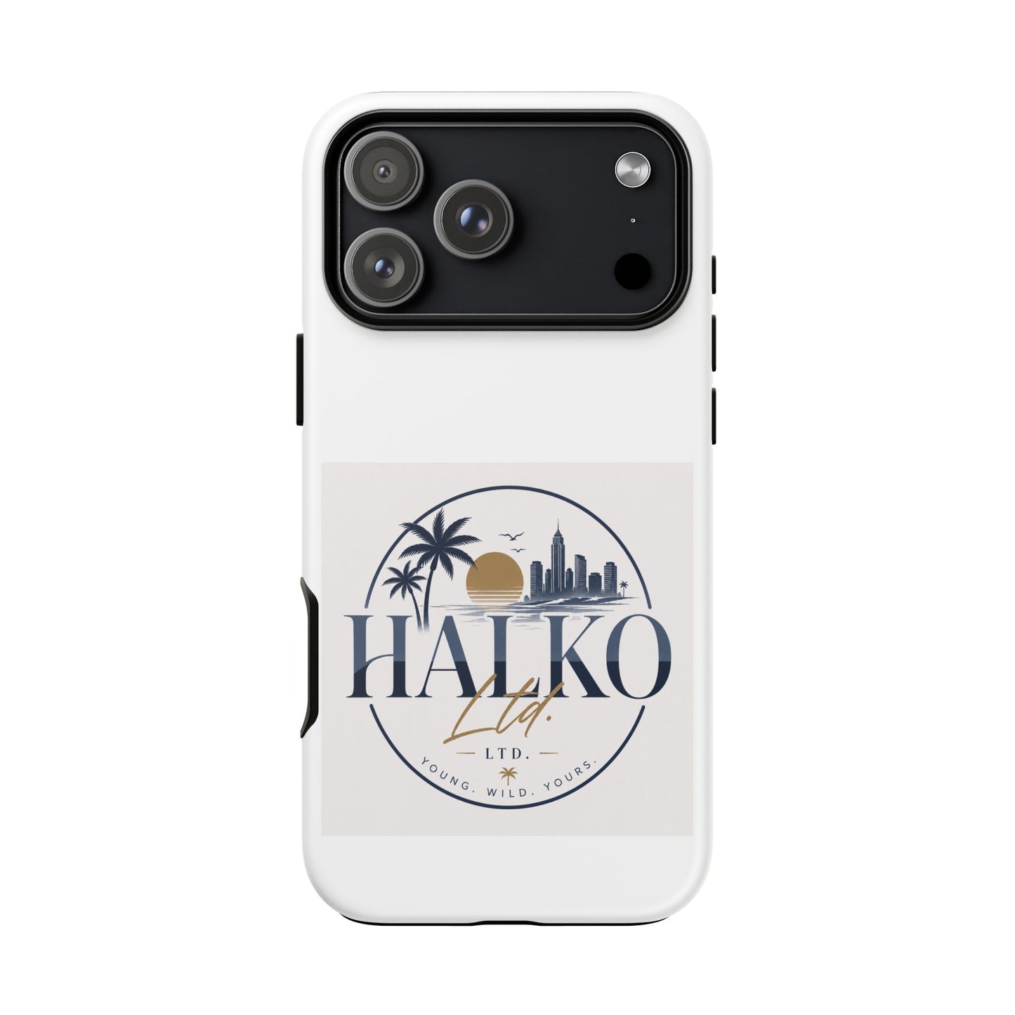 Halko Beach Skyline Phone Case — Sunset Palm Tropical Protective Cover