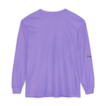 Retro Beach Graphic Long Sleeve T-Shirt — Halko LTD Coastal Sunset Design