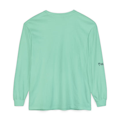 Retro Beach Graphic Long Sleeve T-Shirt — Halko LTD Coastal Sunset Design