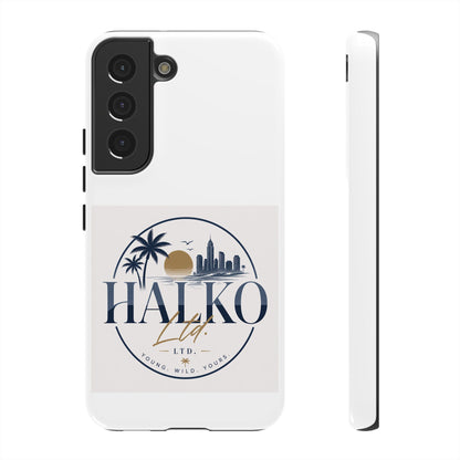 Halko Beach Skyline Phone Case — Sunset Palm Tropical Protective Cover
