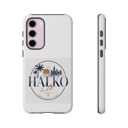 Halko Beach Skyline Phone Case — Sunset Palm Tropical Protective Cover