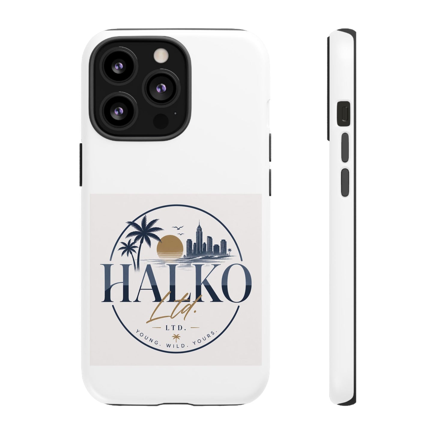 Halko Beach Skyline Phone Case — Sunset Palm Tropical Protective Cover