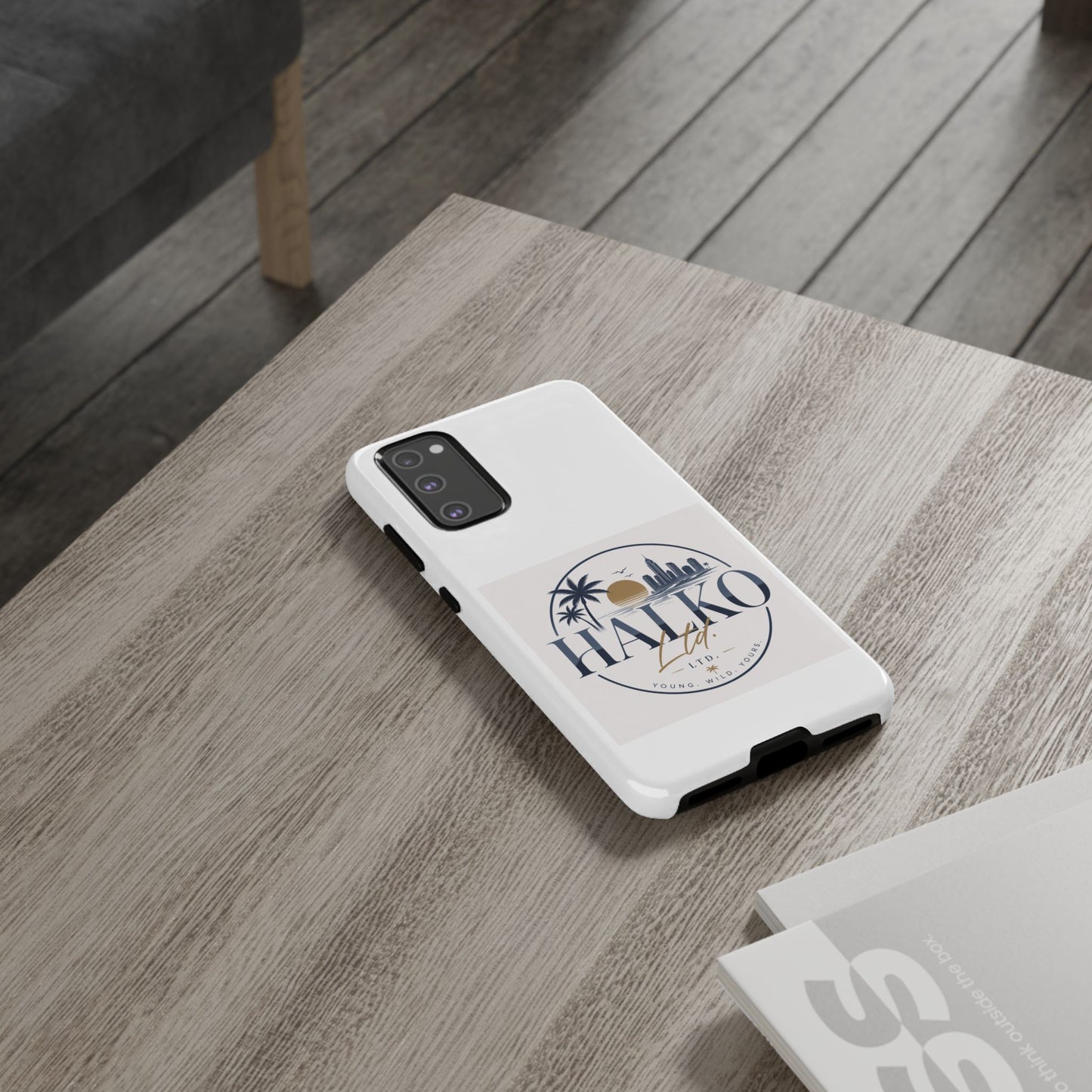 Halko Beach Skyline Phone Case — Sunset Palm Tropical Protective Cover